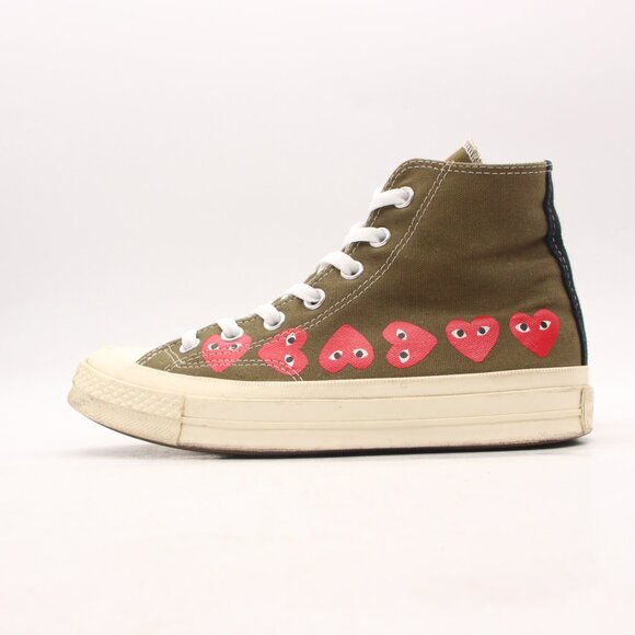 Converse Comme des Garçons Play x Chuck 70 Hi Women's Size 7 162973C Shoes - Picture 4 of 11